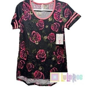 LulaRoe Classic T, Short Sleeve, Scoop Neck Flowy, High-Low Hem S (6-8) NWT